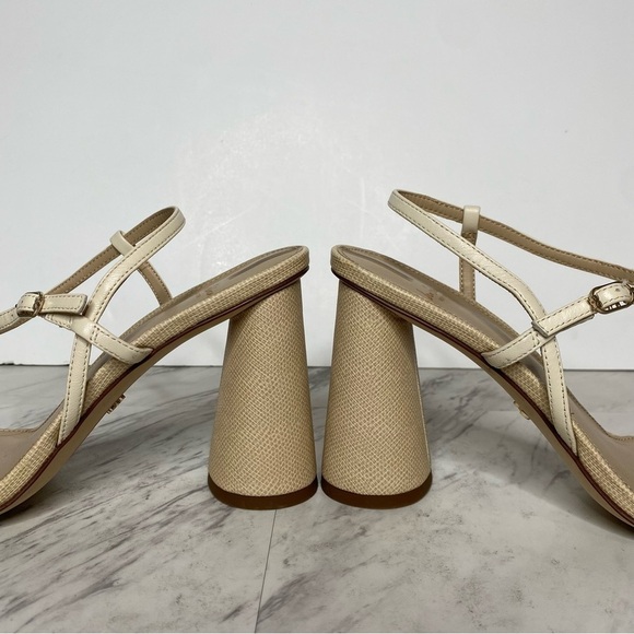Sam Edelman Kit Natural Leather Heeled Sandal 8 1/2M - Picture 8 of 14